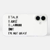 Het gewicht van het lachen - Geestelijke gezondhei Case-Mate iPhone Case (Achterkant (horizontaal))