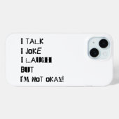 Het gewicht van het lachen - Geestelijke gezondhei Case-Mate iPhone Case (Achterkant (horizontaal))
