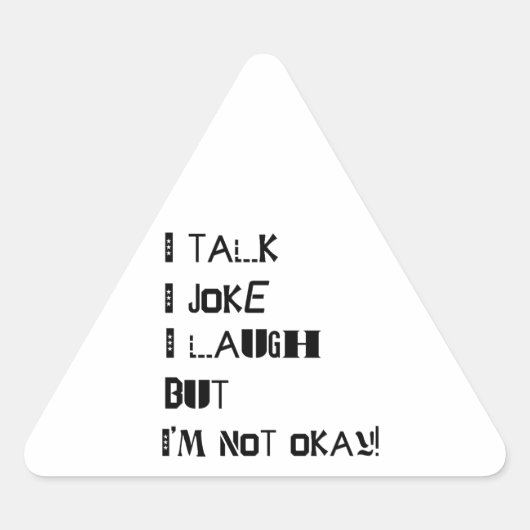 Het gewicht van het lachen - Geestelijke gezondhei Sticker (Voorkant)