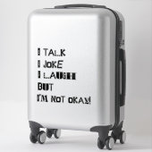 Het gewicht van het lachen - Geestelijke gezondhei Sticker (Koffer)