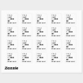 Het Gewicht van Lachen – Bewustzijn van Geestelijk Vierkante Sticker (Vel)