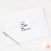 Het Gewicht van Lachen – Bewustzijn van Geestelijk Vierkante Sticker (Envelop)