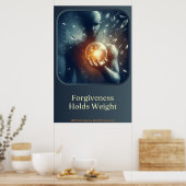 Het gewicht van vergeving poster (Keuken)