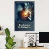 Het gewicht van vergeving poster (Thuiskantoor)
