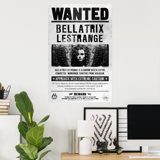 Het Gewilde Poster van Bellatrix Lestrange (Thuiskantoor)