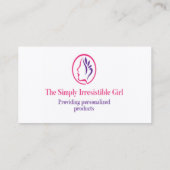 Het gewoon onweerstaanbare meisje  visitekaartje (Achterkant)