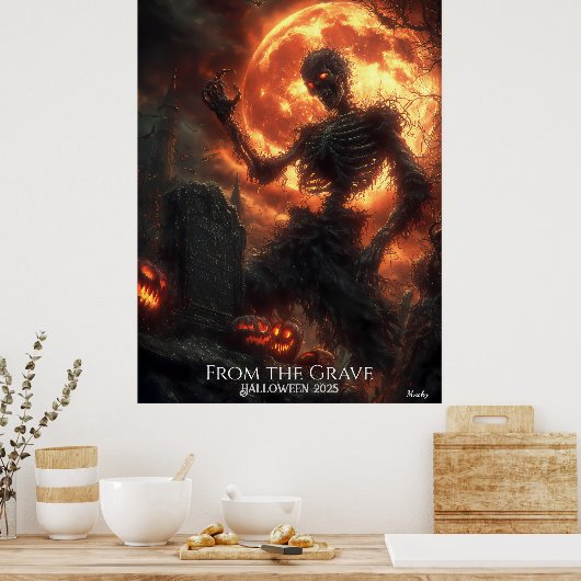 Het gewortelde Revenant Halloween Poster (Keuken)