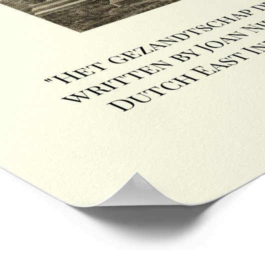 Het gezandtschap der Nederlands Oost-Indische Poster (Hoek)