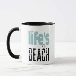 Het Gezegde Leven van het strand is een strand Mok