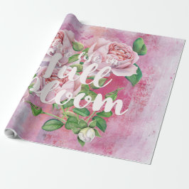 Het Gezegde van de bloem van de Levenszomerbloem i Cadeaupapier