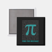 Het Gezegde van de Wiskunde van het aantal Pi met Magneet (Voorkant / Achterkant)