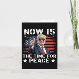 Het Gezegde van Trump is het moment voor Peace 3 Kaart