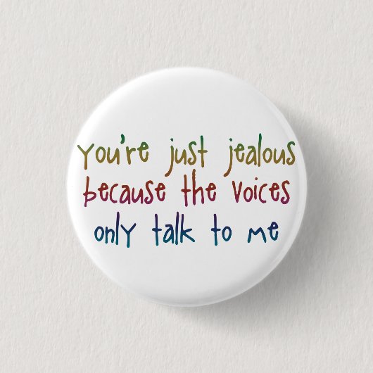 Het Gezegde Voices Funny Ronde Button 3,2 Cm (Voorkant)