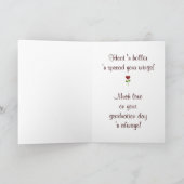 Het gezellige Afstudeerder van de Uil - Rood Hart Kaart (Binnen)