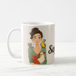 Het gezellige portret van Pet Lover Koffiemok