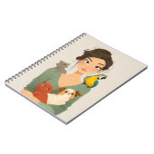 Het gezellige portret van Pet Lover Notitieboek (Linkerzijde)