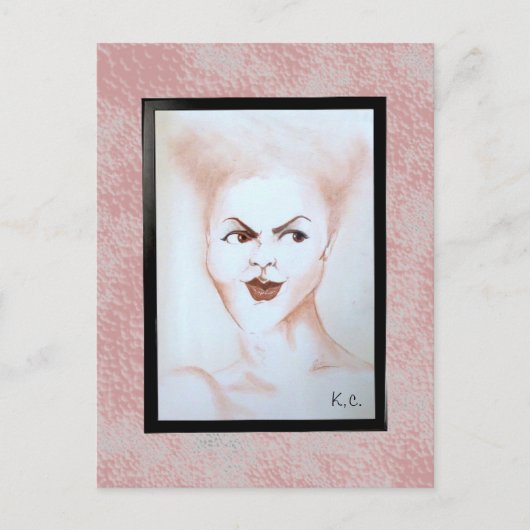 Het gezicht briefkaart (Voorkant)