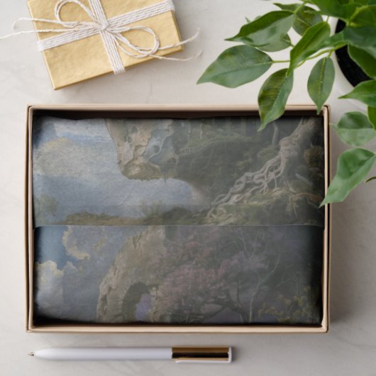 Het gezicht in Cliff Decoupage Tissuepapier (Geschenk)