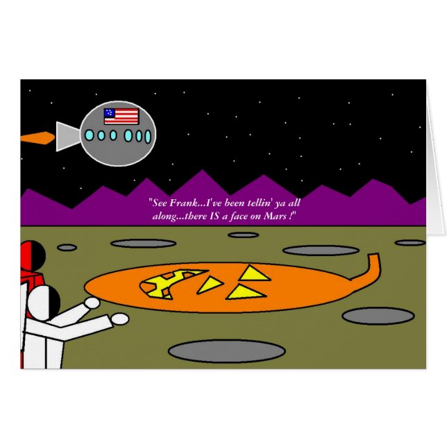 Het gezicht op Mars (Voorkant Horizontaal)