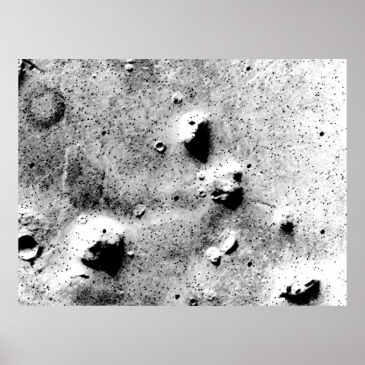 Het gezicht op Mars Poster (Voorkant)