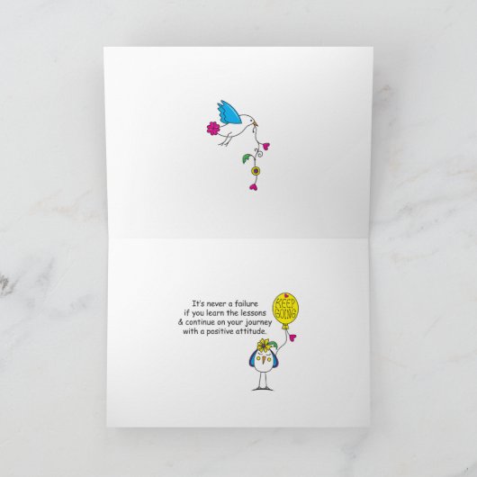 Het gezicht van Challenge_Greeting Kaart (Binnen)