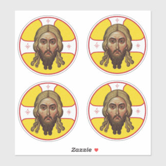 Het gezicht van Christus Orthodoxe Icoon I Sticker