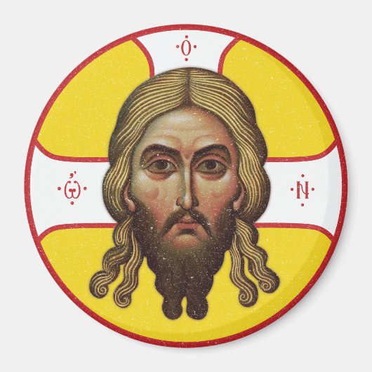 Het gezicht van Christus orthodoxe icoon Magneet (Voorkant)
