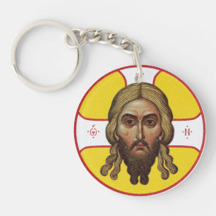 Het gezicht van Christus orthodoxe icoon Sleutelhanger