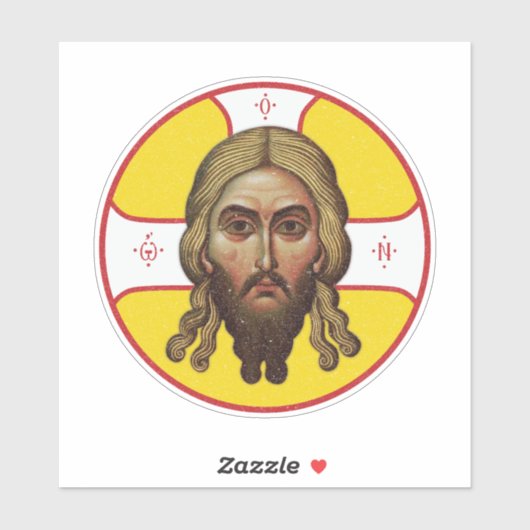 Het gezicht van Christus orthodoxe icoon Sticker (Vel)