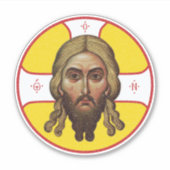 Het gezicht van Christus orthodoxe icoon Sticker (Voorkant)