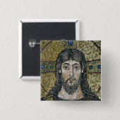 Het gezicht van Christus Vierkante Button 5,1 Cm (Voorkant /achterkant)