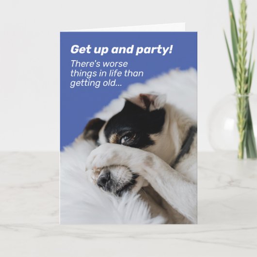 Het gezicht van de hond - er is nog veel erger kaart (Voorkant)