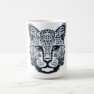 Het gezicht van de kat koffiemok