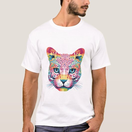 Het gezicht van de kat t-shirt (Voorkant)