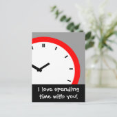 Het Gezicht van de Klok van het briefkaart die tij (Staand voorkant)