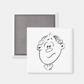 Het Gezicht van de Mannen van Emotiveert Animi Magneet (Voorkant / Achterkant)