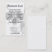 Het Gezicht van de schedel Visitekaartje (Voorkant / Achterkant)