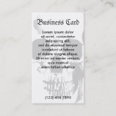 Het Gezicht van de schedel Visitekaartje (Voorkant)