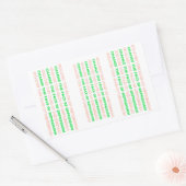 Het gezicht van depressievel wijzigen rechthoekige sticker (Envelop)