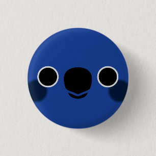 Het gezicht van een Blauw-gekroonde Conure Ronde Button 3,2 Cm