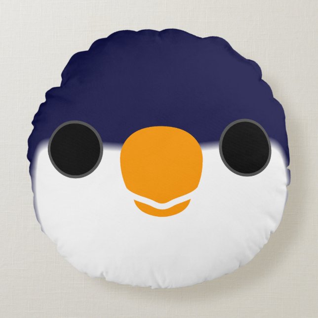 Het gezicht van een blauwe loriket rond kussen (Voorkant)
