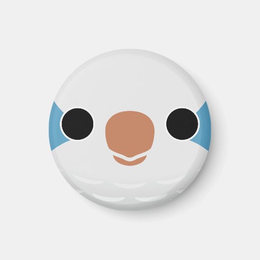 Het gezicht van een Blue Monk Parkiet Magneet (Voorkant)