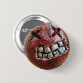 Het gezicht van een bom. ronde button 5,7 cm (Voorkant /achterkant)