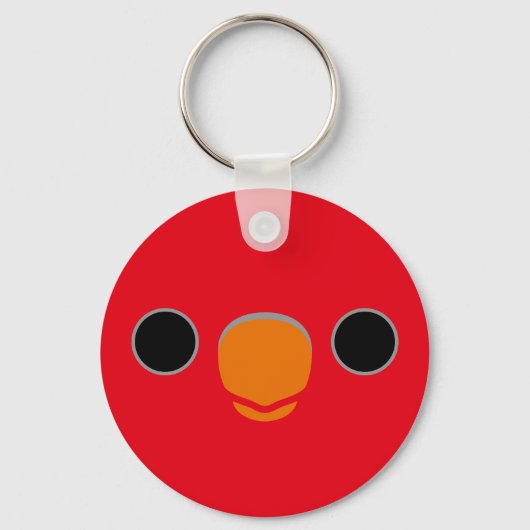 Het gezicht van een Chattering Lory Sleutelhanger (Voorkant)