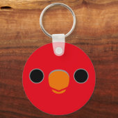 Het gezicht van een Chattering Lory Sleutelhanger (Voorkant)
