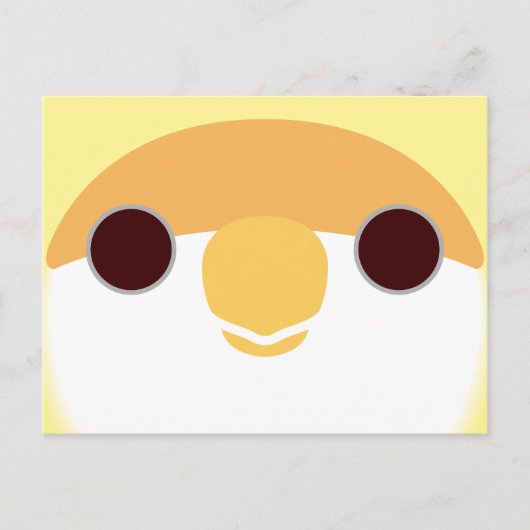 Het gezicht van een creamino perzik-geconfronteerd feestdagenkaart (Voorkant)