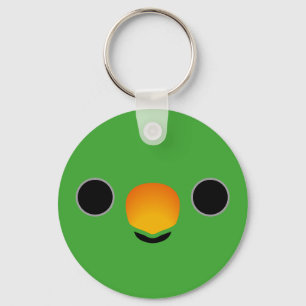 Het gezicht van een Eclectus Parrot (Mannelijk) Sleutelhanger