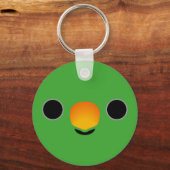 Het gezicht van een Eclectus Parrot (Mannelijk) Sleutelhanger (Voorkant)
