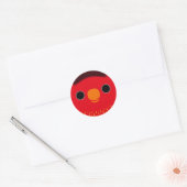 Het gezicht van een Fairy Loriket Ronde Sticker (Envelop)