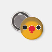 Het gezicht van een Fischer's Lovebird Magneet (Voorkant / Achterkant)